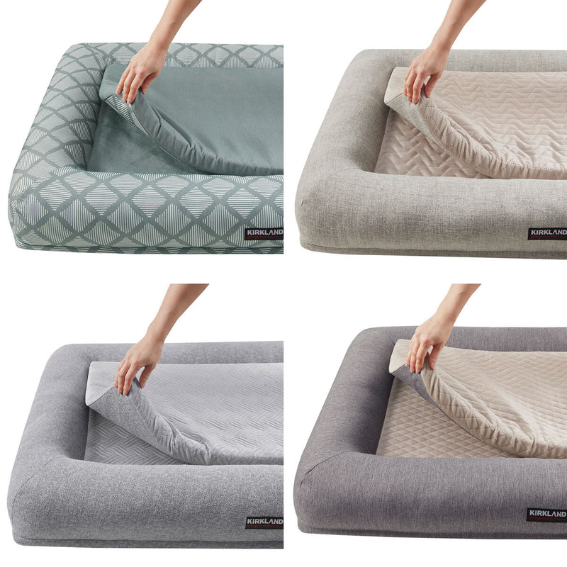 Kirkland Signature 2-in-1 bolster pet bed (British brand)