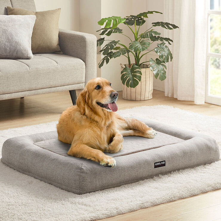 Kirkland Signature 2-in-1 bolster pet bed (British brand)