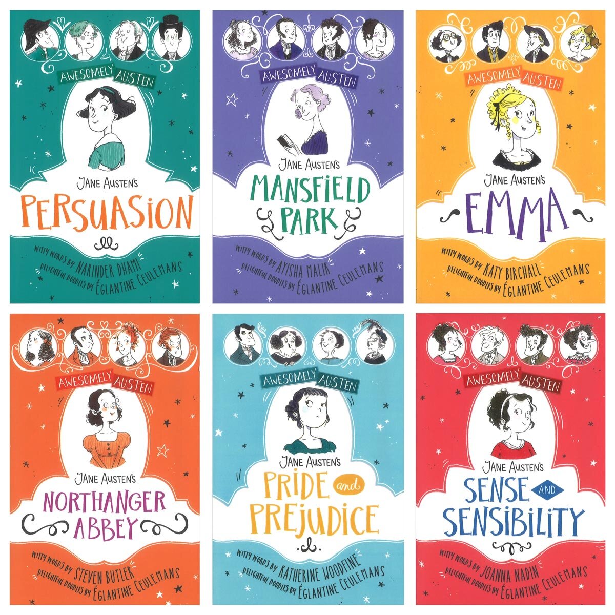 Awesomely Austen 6-book slipcase box set, UK version