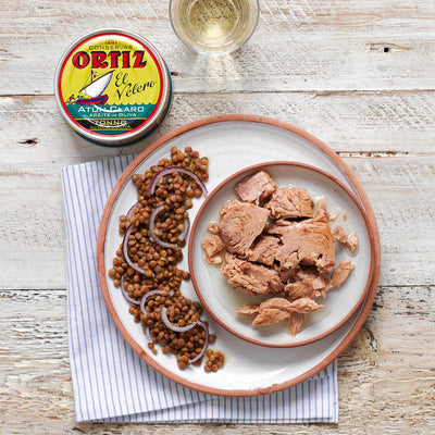 Brindisa Ortiz Spanische Thunfischfilets vom Gelbflossenthun in Olivenöl 4 x 250g