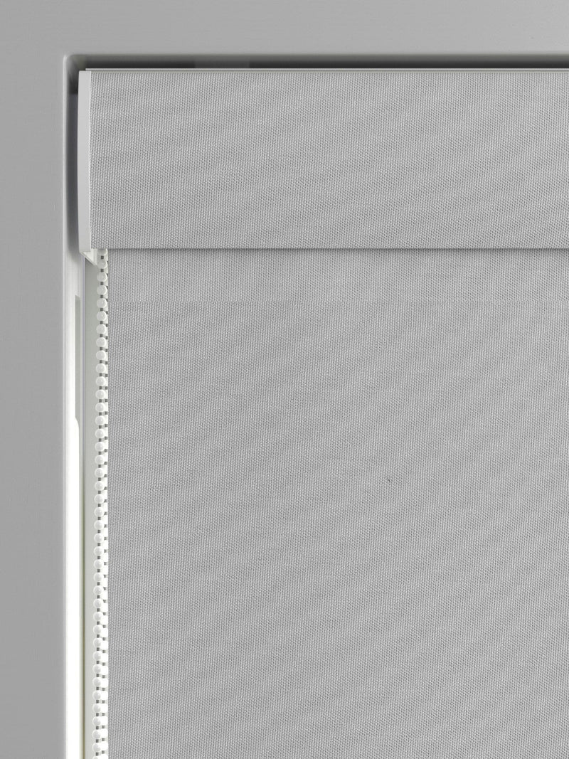 Light grey 100% cotton made to measure Roman blind (British brand)