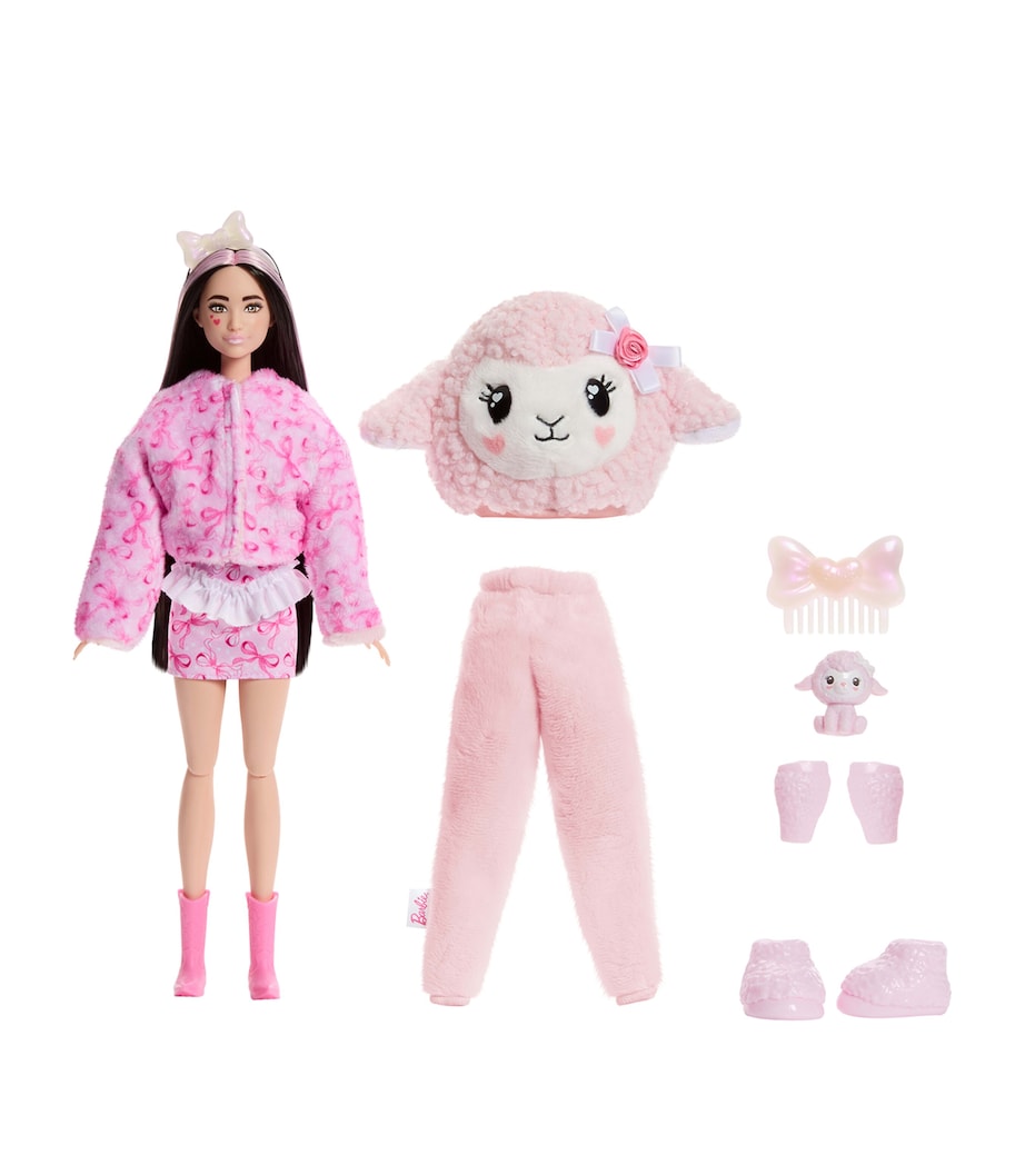 Barbie Cutie Reveal Pink Lamb Doll in costume - British product