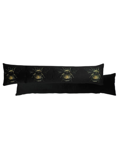 Trykt Sort Gullbie Draught Excluder for Hjemmeinnredning