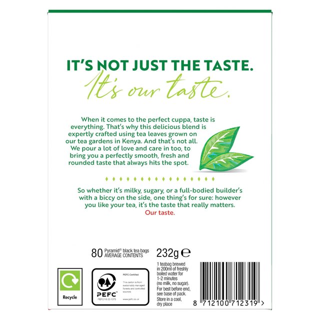 PG Tips Original Biodegradable Black Tea Bags   80 per pack GOODS M&S   