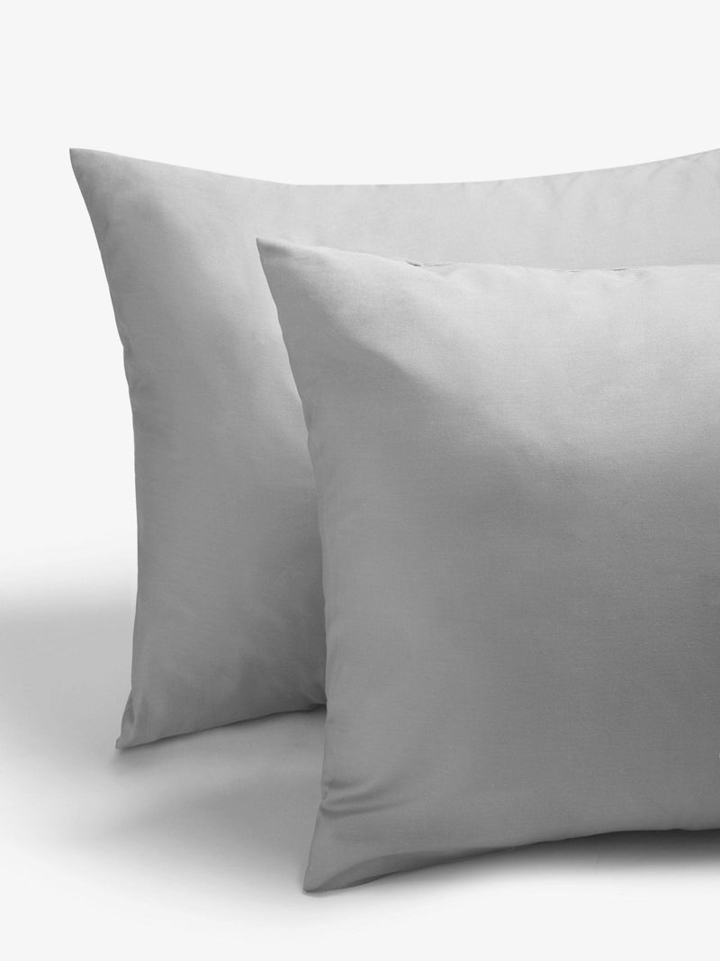 Silver Grey Egyptian cotton duvet cover and pillowcase set (British brand)