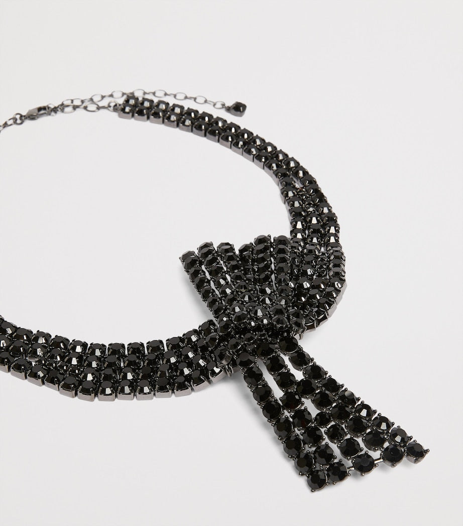 Marina Rinaldi rhinestone butterfly choker, imported from the UK