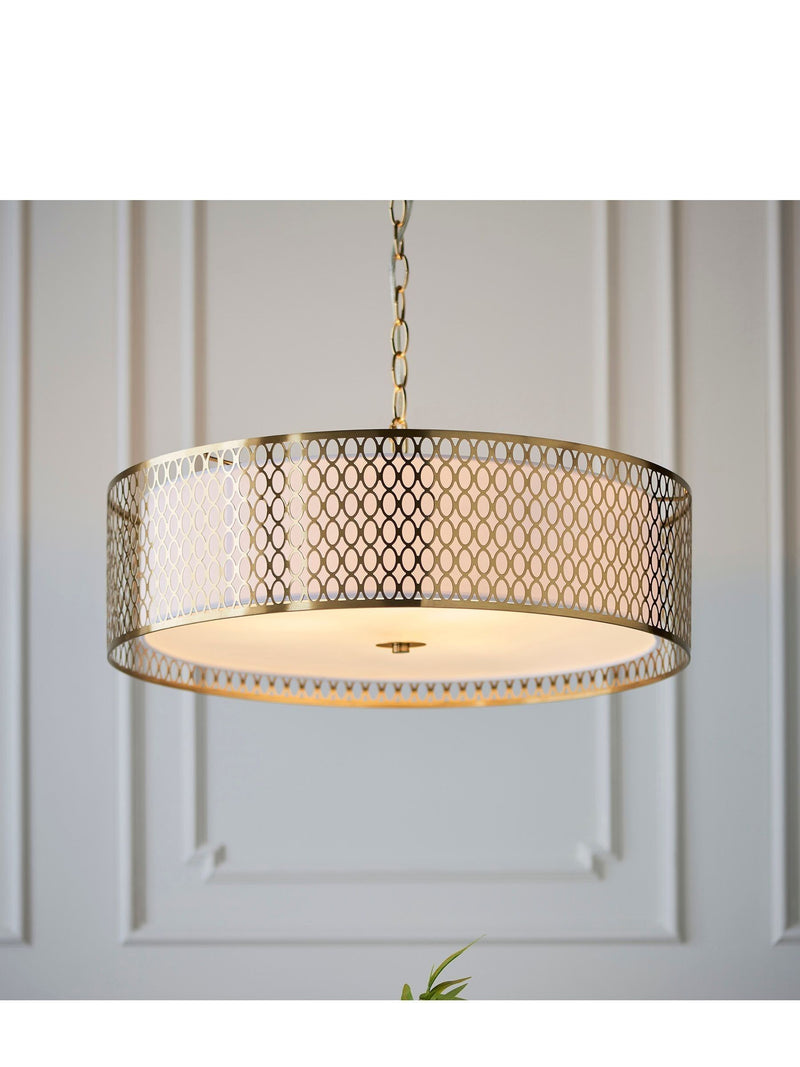 Gallery Home Keela Silver Flush Ceiling Light