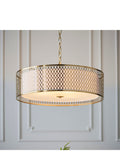 Gallery Home Keela Silver Flush Ceiling Light