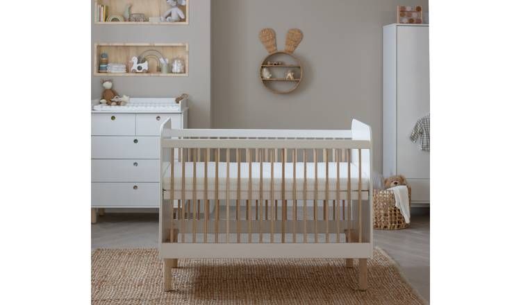 Habitat Eden Cot With Mattress - White GOODS Argos