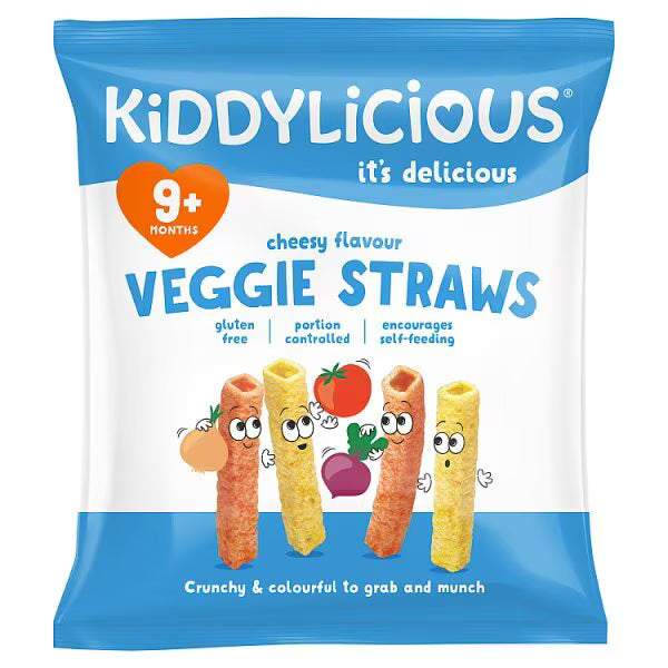 Kiddylicious Cheesy Straws potato snack tubes (British brand)
