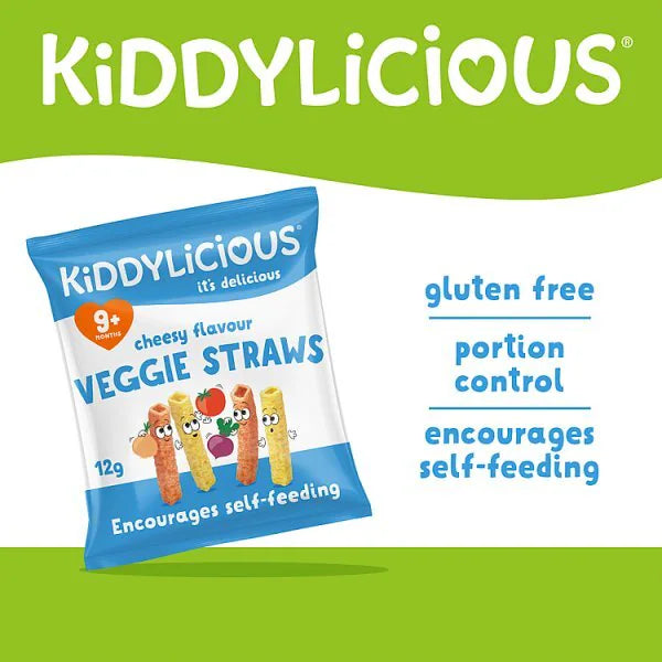 Kiddylicious Cheesy Straws potato snack tubes (British brand)