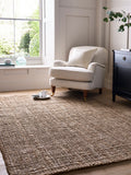 Laura Ashley Natural Gold handwoven jute rug, UK version
