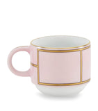 GINORI 1735 porcelain coffee cup with Rosa design, 85ml, UK version