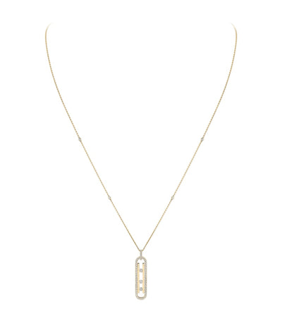 Harrods Messika Move 10th Birthday Yellow Gold and Diamond Necklace (0.70ct)- Buy online at McGrocer