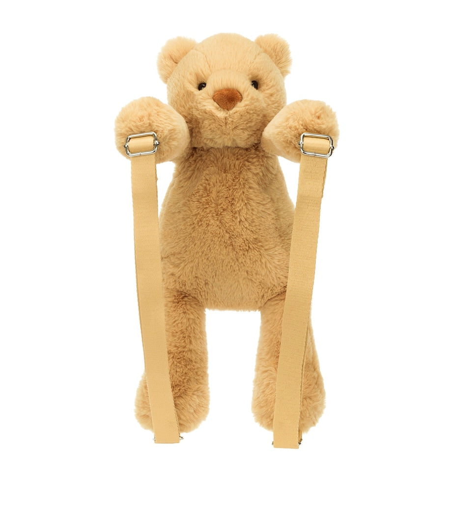 Jellycat Smudge Bear backpack in soft terry, UK version