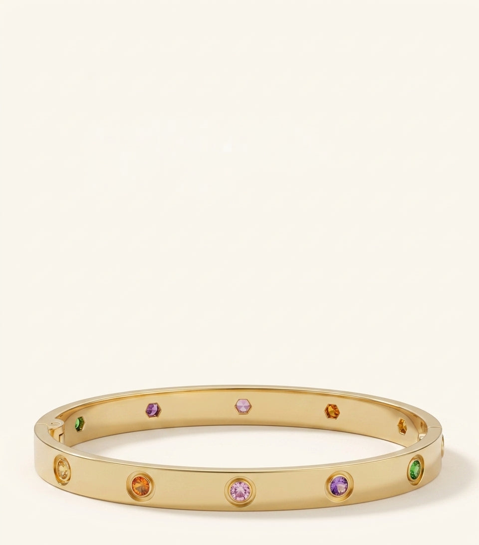Cartier LOVE bracelet 18kt yellow gold gemstone 6.1mm, UK version