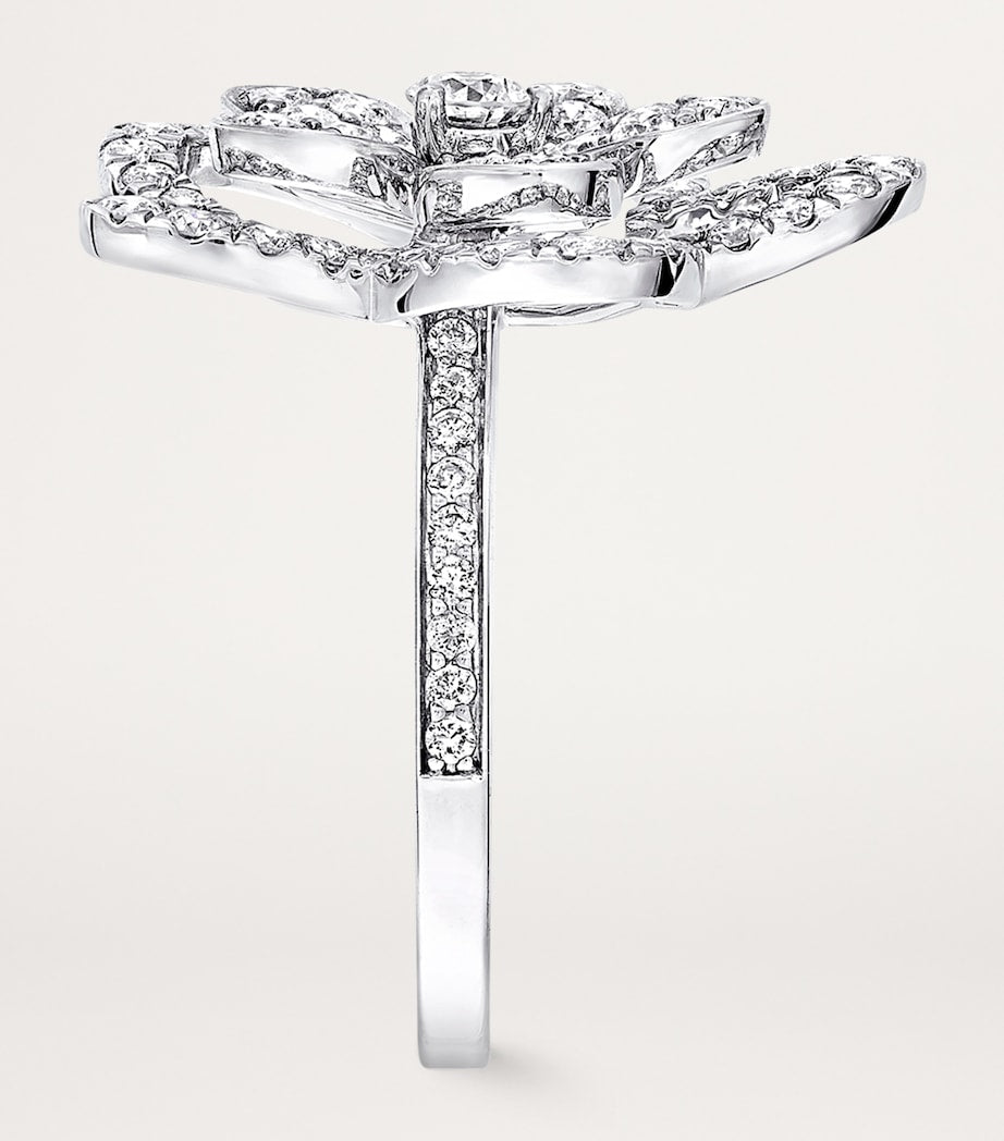 Graff white gold diamond Wild Flower ring (British brand)