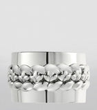 Christofle silver-plated Babylone napkin ring - British product