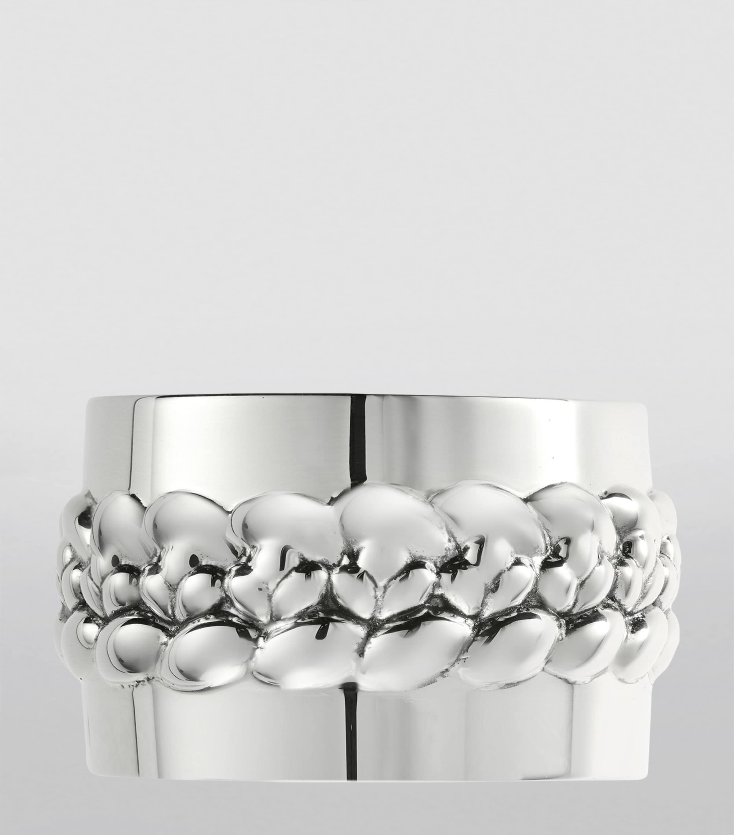 Christofle silver-plated Babylone napkin ring - British product