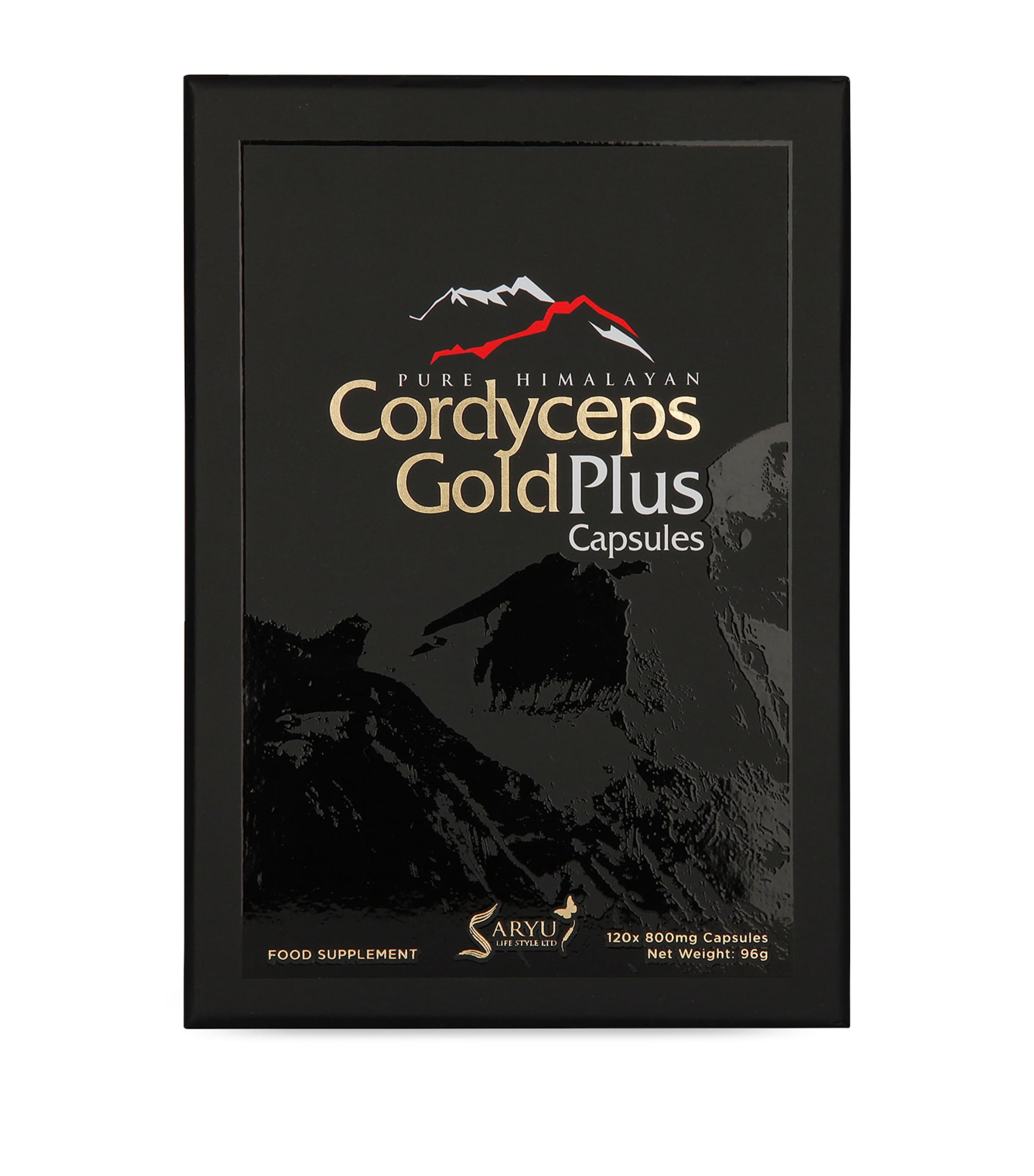 Pure Himalayan Cordyceps Gold Plus dietary supplement 120 capsules, imported from the UK