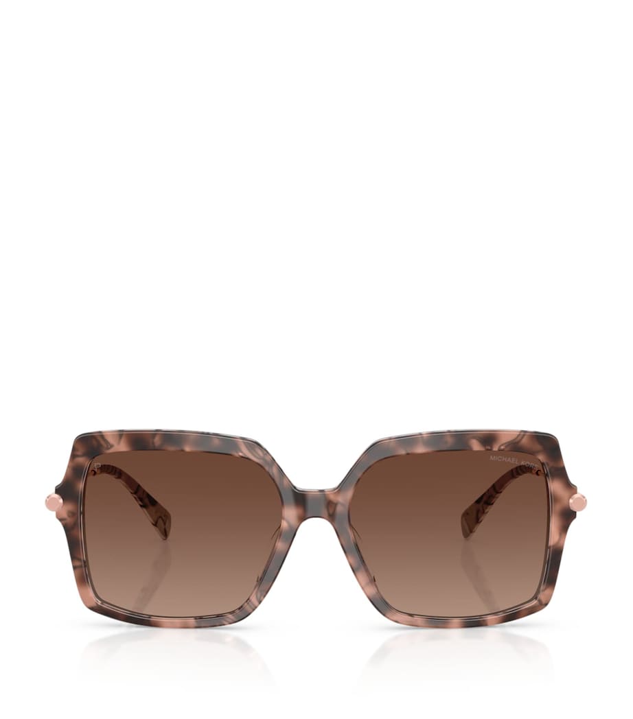 Michael Kors Quogue quadratische Schildpatt-Sonnenbrille, importiert aus dem Vereinigten Königreich