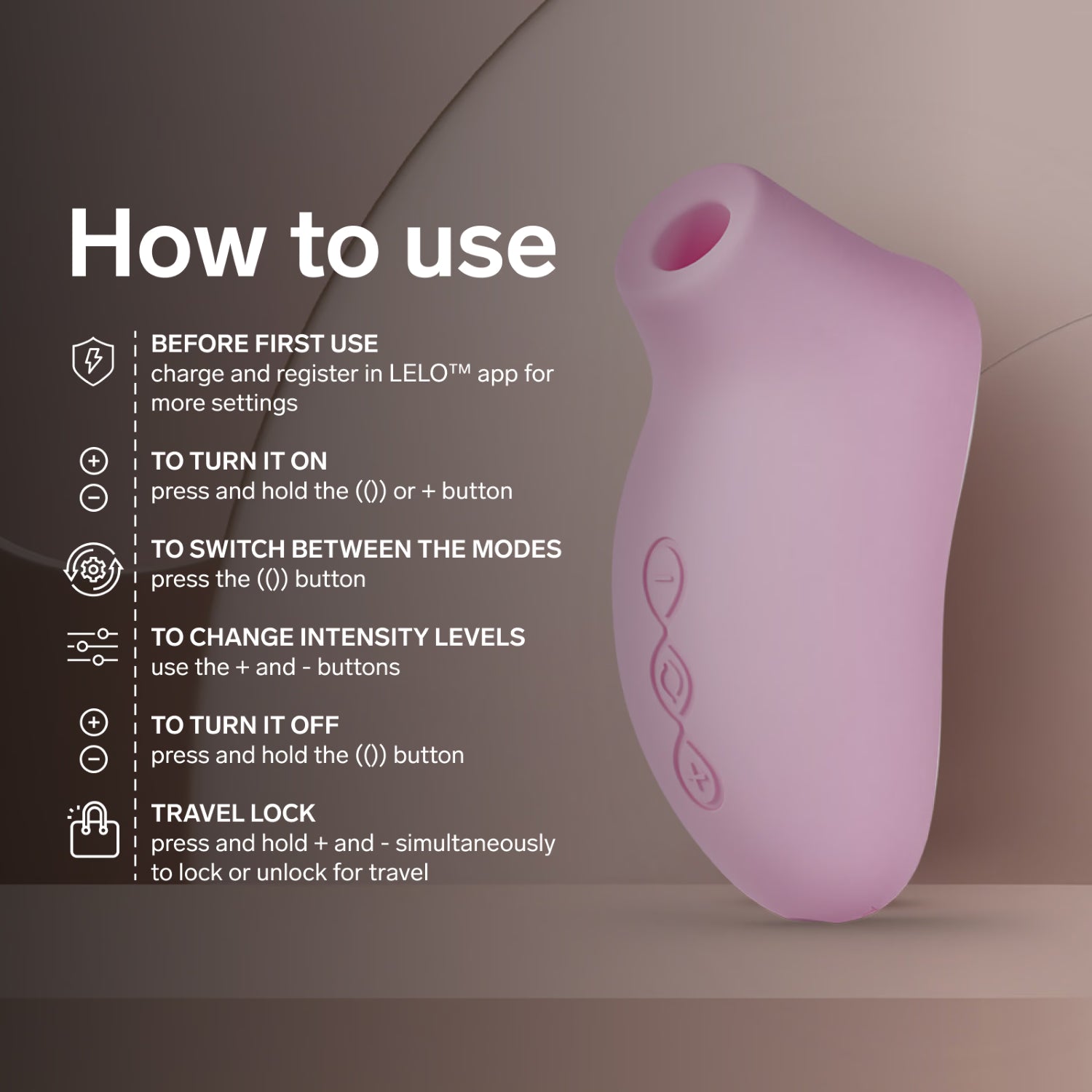 LELO SONA Originals sonic clitoral massager soft pink (British brand)