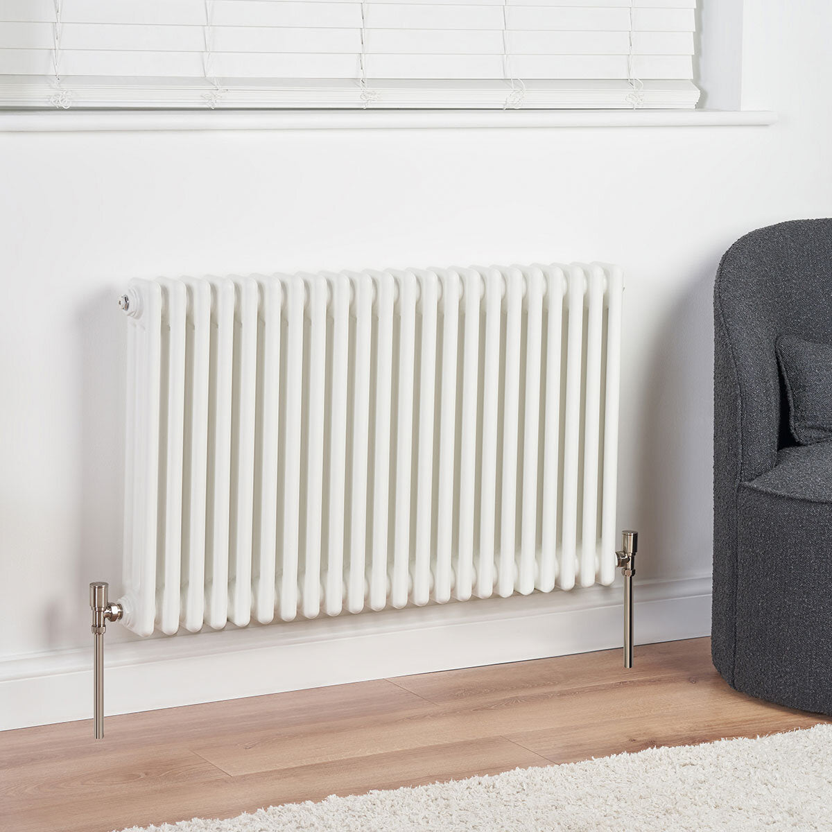 Ultraheat white column radiator 600x997x100mm - British product