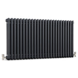 Ultraheat anthracite 3 column radiator 600mm - British product