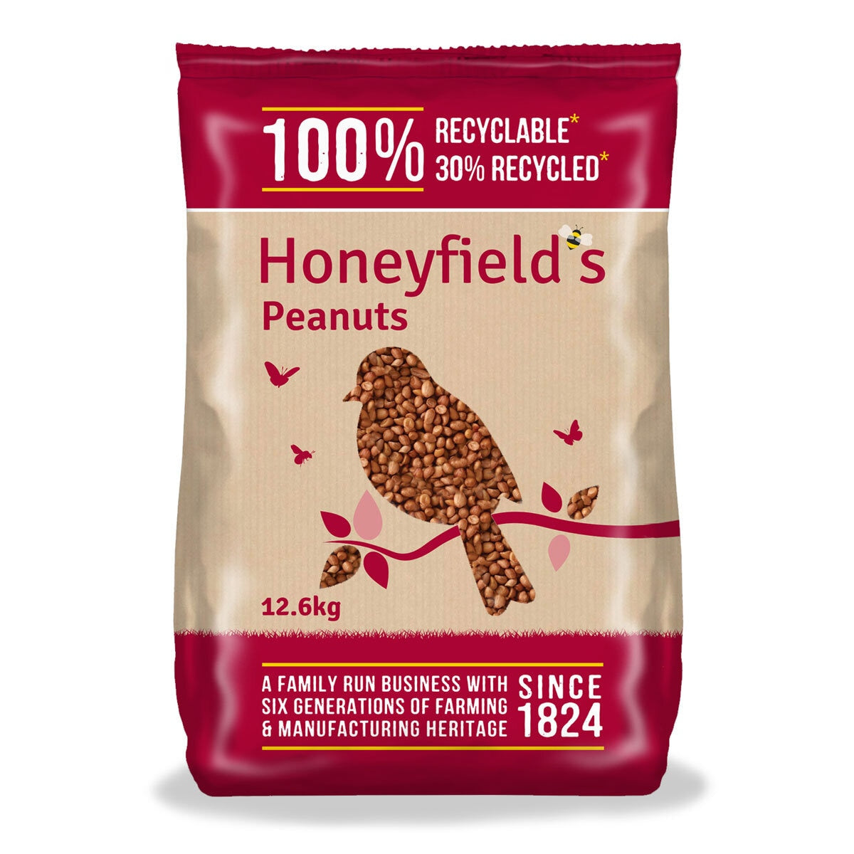 Honeyfield's wild bird peanuts 12.6kg, UK version