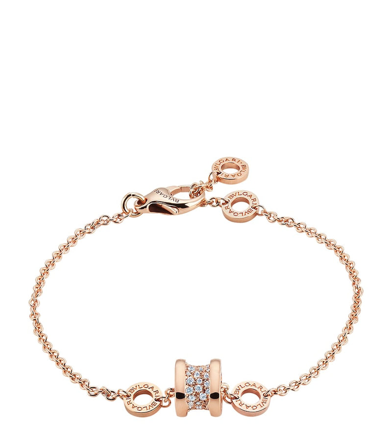 Bvlgari B.zero1 rose gold bracelet with diamond, imported from the UK