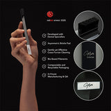 APRIORI black silver soft toothbrush - British product