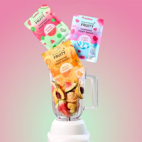 Superdrug Foot Socks Pack Watermelon Moisturising (British brand)