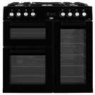 Beko dual fuel range cooker black 90cm - British product