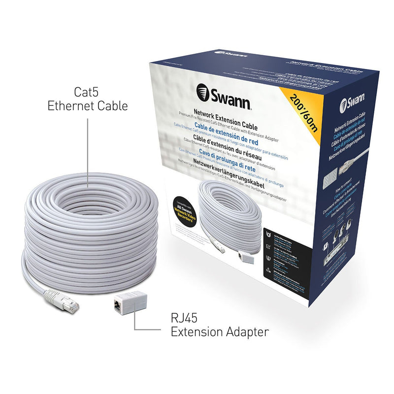 Swann network extension cable RJ45 60m, UK version