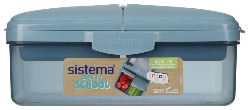 Sistema Quaddie lunch box with 275ml bottle (British brand)