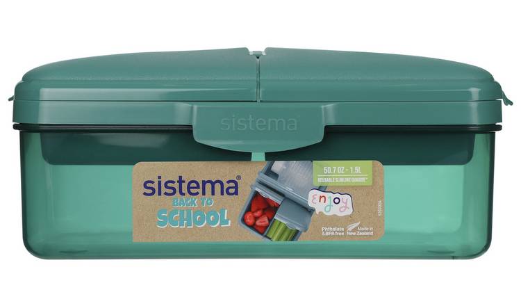 Sistema Quaddie lunch box with 275ml bottle (British brand)
