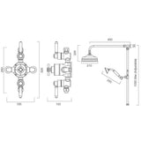 Tavistock Highbury two function exposed shower (British brand)
