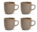 Habitat matte grey mushroom mugs set of 4, UK version