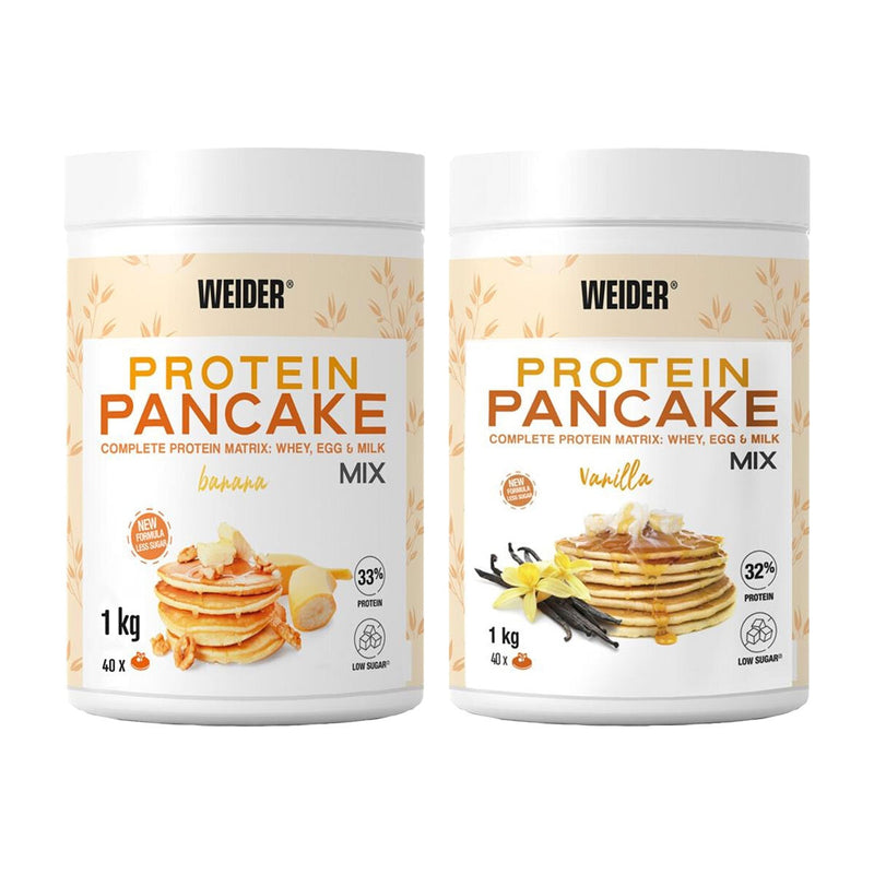 Weider protein pancake mix 2 flavours 1kg (British brand)