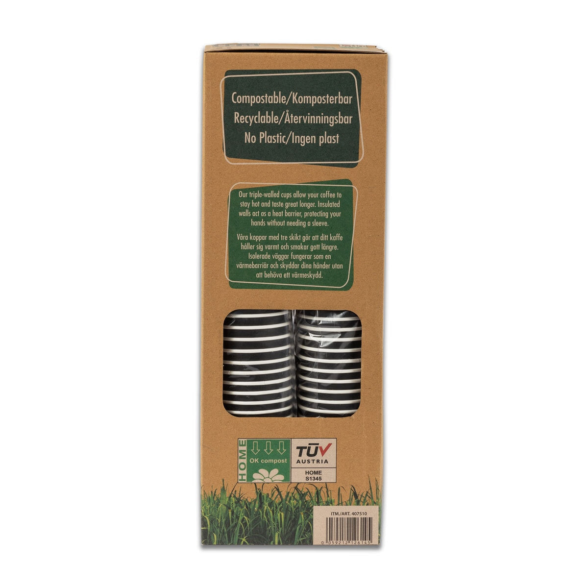 iECO Recyclable Triple Wall Hot Cups & Lids, 12oz, 100 Pack GOODS Costco UK