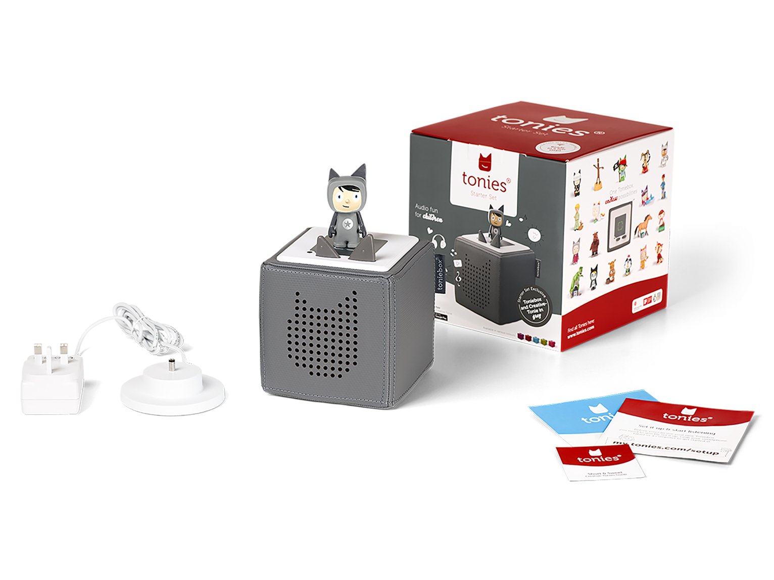 tonies Grey Toniebox with Creative Tonie 600g, British brand