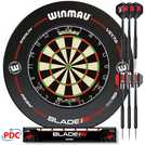 Winmau Blade 6 Professional Dartboard and Darts Set (British brand)