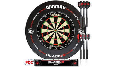 Argos Winmau Blade 6 Professional Dartboard Surround and Darts Set- Buy online at McGrocer