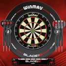 Winmau Blade 6 Professional Dartboard and Darts Set (British brand)
