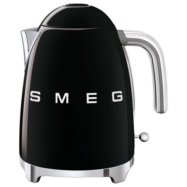 Smeg 50s retro kettle black 1.7L, imported from the UK