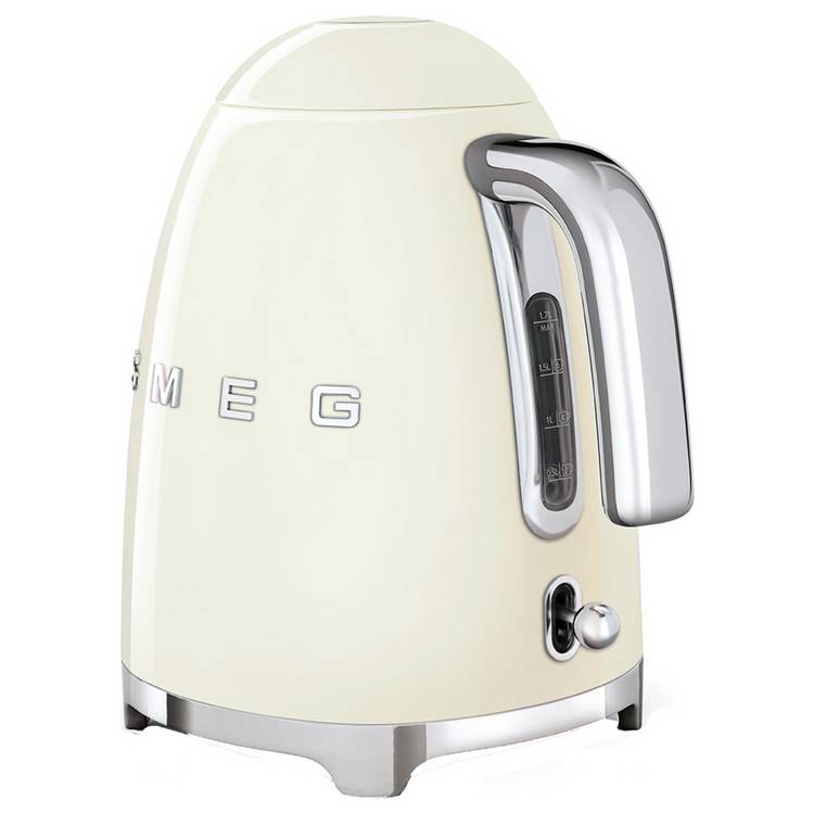 Smeg 50's style retro kettle cream 1.7L (British brand)