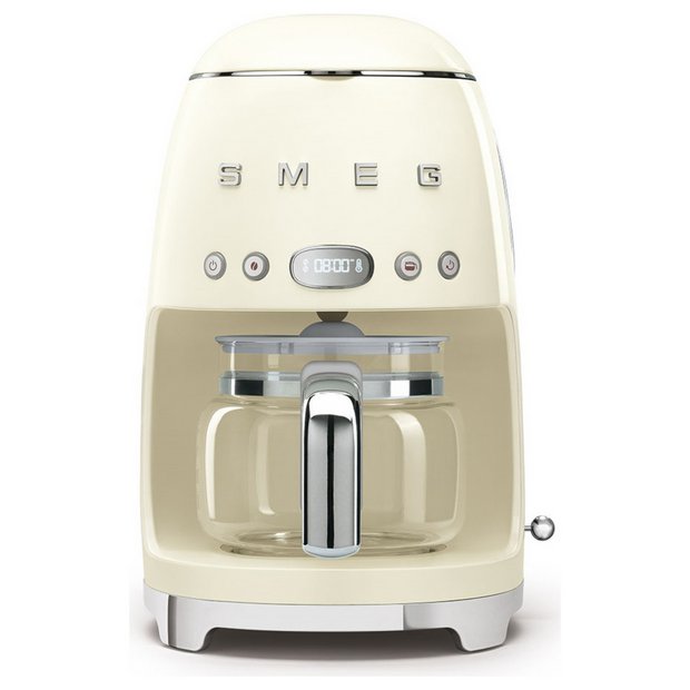 Smeg retro drip filter coffee machine cream, UK version