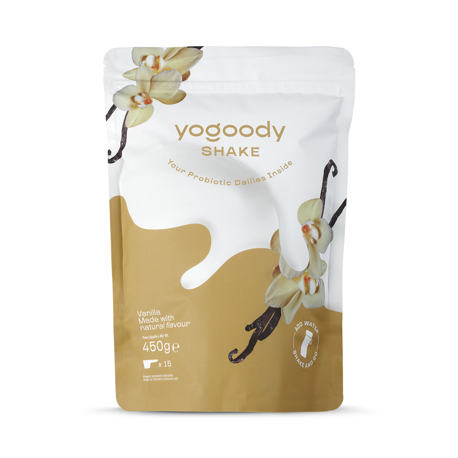 Yogoody probiotic yogurt shake vanilla 450g, imported from the UK