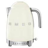 Smeg cream retro kettle with variable temperature, imported from the UK