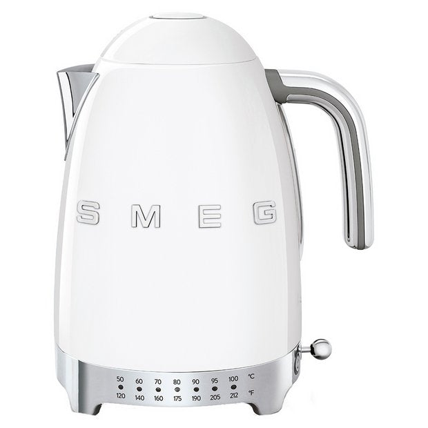 Smeg retro variable temperature kettle white 1.7L, UK version